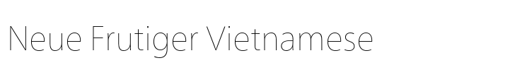Neue Frutiger Vietnamese